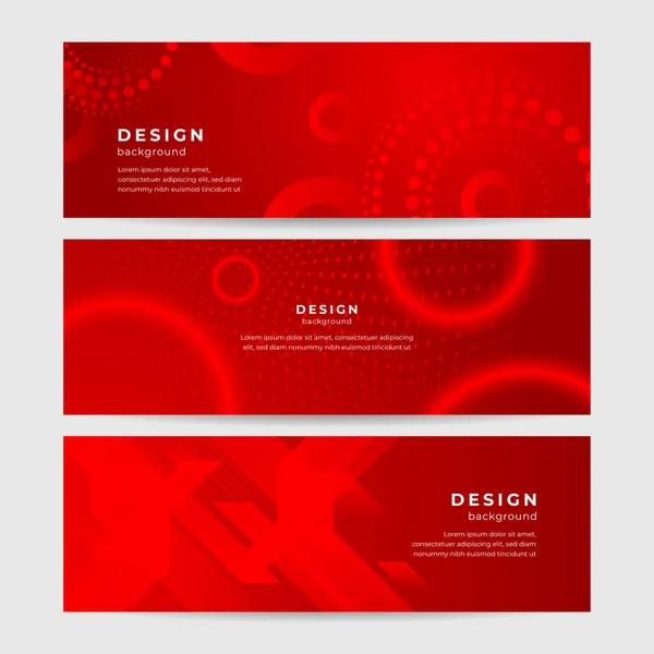 Abstract Red Banner Background Abstract Banner Design Shades Red Red — Stock Vector