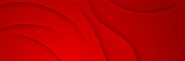 抽象的な赤いバナーの背景 赤の色合いの抽象的なバナーデザイン ラインパターンデザインの赤いワイドバナー 現代の波のバナー 赤い背景 カーブ形状の現代流動赤色勾配バナー — ストックベクタ