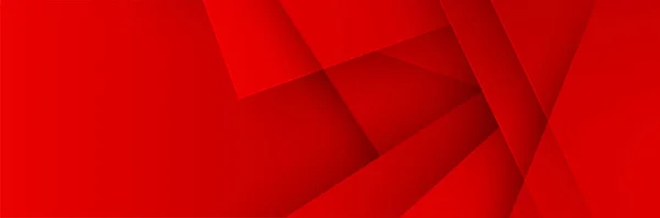 Streszczenie Czerwonego Sztandaru Abstrakcyjny Baner Odcieniach Czerwieni Czerwony Szeroki Baner — Wektor stockowy