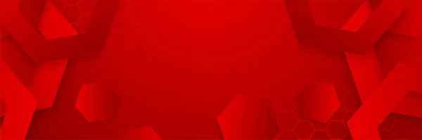 Fondo Banner Rojo Abstracto Diseño Banner Abstracto Tonos Rojo Banner — Vector de stock