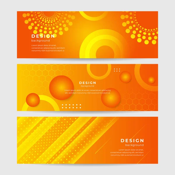Modern Minimal Orange Bakgrund Design Abstrakt Orange Banner Vektor Illustration — Stock vektor
