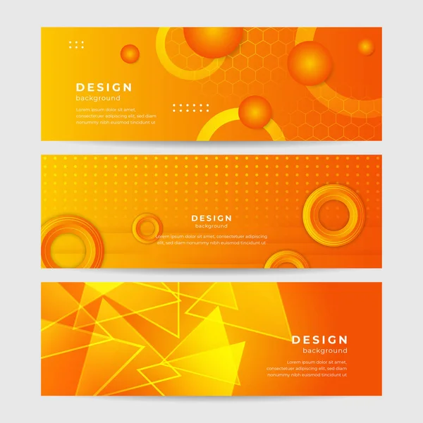 Modernes Minimalistisches Orangefarbenes Hintergrunddesign Abstrakte Orangefarbene Bannervektorillustration Gelb Orangefarbener Vektor — Stockvektor