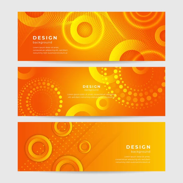 Modern Minimal Orange Background Design Abstract Orange Banner Vector Illustration — Stock Vector