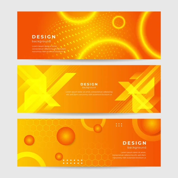 Modern Minimal Orange Bakgrund Design Abstrakt Orange Banner Vektor Illustration — Stock vektor