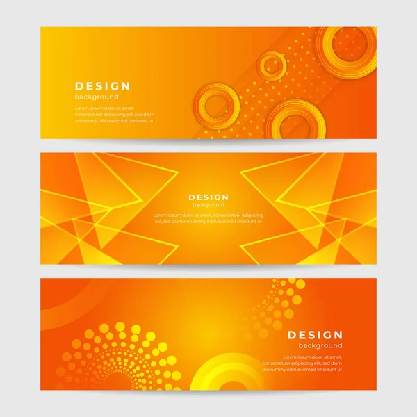Moderno Diseño Fondo Naranja Minimalista Ilustración Abstracta Del Vector Banner — Vector de stock