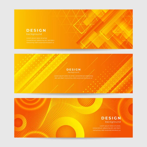 Moderno Design Minimale Sfondo Arancione Illustrazione Astratta Del Vettore Banner — Vettoriale Stock