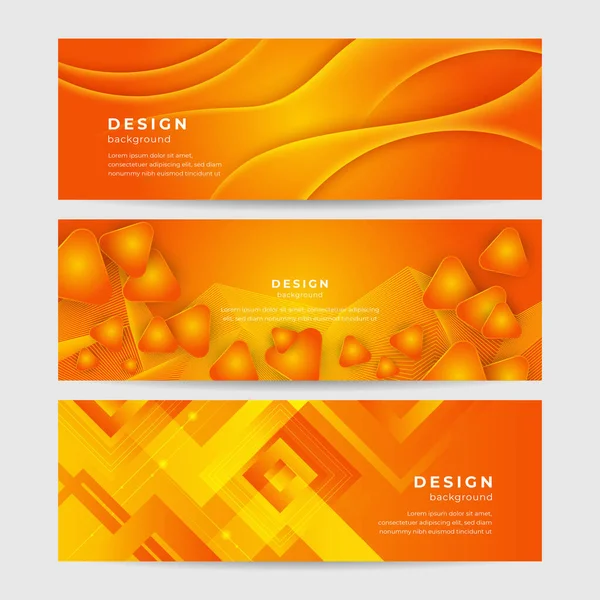 Design Fundo Laranja Mínimo Moderno Abstract Orange Banner Vector Illustration — Vetor de Stock