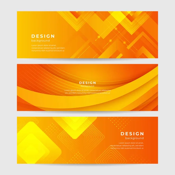 Design Moderne Fond Orange Minimal Illustration Vectorielle Abstraite Bannière Orange — Image vectorielle