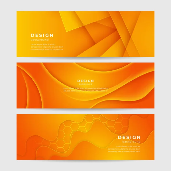 Современный Минимальный Оранжевый Дизайн Фона Абстрактная Векторная Иллюстрация Оранжевого Баннера — стоковый вектор