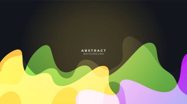 Poster kapağı tasarımı için soyut modayı değiştiren geometrik model arkaplan dokusu. En düşük renk eğimli pankart şablonu. Broşür ve sosyal medya şablonu için modern vektör dalga şekli