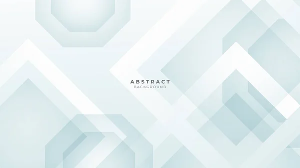 Forme Blanche Abstraite Avec Fond Conceptuel Futuriste Vecteur Abstrait Gris — Image vectorielle