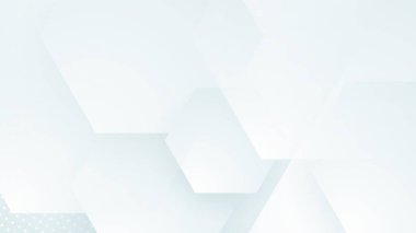 Fütüristik kavram arka planına sahip soyut beyaz geometrik şekil. Beyaz doku arkaplanı