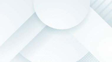 Fütüristik kavram arka planına sahip soyut beyaz geometrik şekil. Beyaz doku arkaplanı