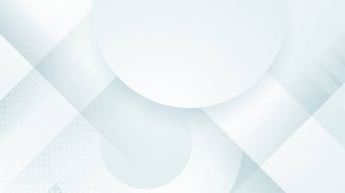 Fütüristik kavram arka planına sahip soyut beyaz geometrik şekil. Beyaz doku arkaplanı
