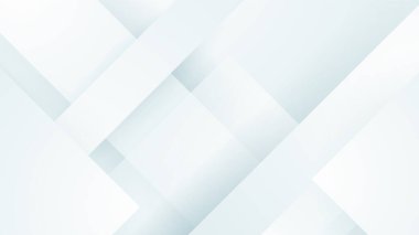 Fütüristik kavram arka planına sahip soyut beyaz geometrik şekil. Beyaz doku arkaplanı
