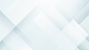Fütüristik kavram arka planına sahip soyut beyaz geometrik şekil. Beyaz doku arkaplanı