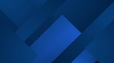 Mavi geometrik şekilli soyut arkaplan tasarımı. Modern koyu mavi arka plan. Vektör soyut grafik tasarım pankart şablonu.