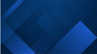Mavi geometrik şekilli soyut arkaplan tasarımı. Modern koyu mavi arka plan. Vektör soyut grafik tasarım pankart şablonu.