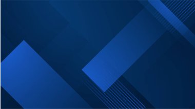 Mavi geometrik şekilli soyut arkaplan tasarımı. Modern koyu mavi arka plan. Vektör soyut grafik tasarım pankart şablonu.