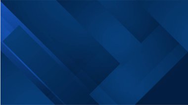 Mavi geometrik şekilli soyut arkaplan tasarımı. Modern koyu mavi arka plan. Vektör soyut grafik tasarım pankart şablonu.