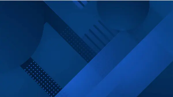 Design Fundo Abstrato Com Formas Geométricas Azuis Moderno Fundo Azul — Vetor de Stock