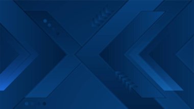 Dinamik ışıkları olan soyut mavi arkaplan posteri. Teknoloji ağ vektör çizimi.