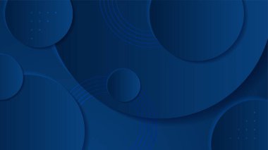 Dinamik ışıkları olan soyut mavi arkaplan posteri. Teknoloji ağ vektör çizimi.