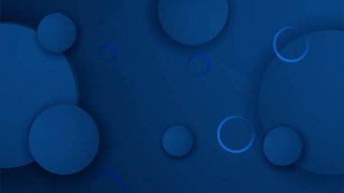 Soyut kare şekilli koyu mavi arkaplan, daireler, çizgiler, dinamik ve spor bayrağı kavramı.