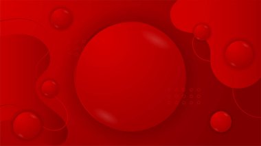 Metin için geometrik şekilleri ve alanı olan soyut kırmızı arkaplan.