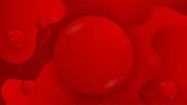 Metin için geometrik şekilleri ve alanı olan soyut kırmızı arkaplan.