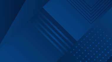 Modern profesyonel mavi vektör soyut teknoloji iş geçmişi çizgiler ve geometrik şekillerle. İş sunumu için koyu mavi özgeçmiş, sosyal medya şablonu, poster ve reklamlar