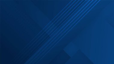 Modern profesyonel mavi vektör soyut teknoloji iş geçmişi çizgiler ve geometrik şekillerle. İş sunumu için koyu mavi özgeçmiş, sosyal medya şablonu, poster ve reklamlar