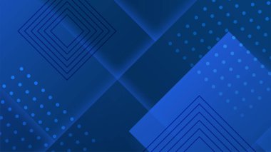 Modern profesyonel mavi vektör soyut teknoloji iş geçmişi çizgiler ve geometrik şekillerle. İş sunumu için koyu mavi özgeçmiş, sosyal medya şablonu, poster ve reklamlar