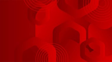 geometrik kırmızı arka plan