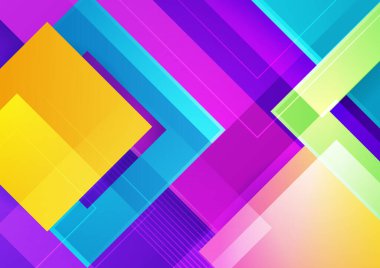 Renkli soyut arka plan. Modern soyut kapaklar, minimal kapaklar tasarım. Renkli geometrik arkaplan, vektör çizimi.