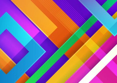 Renkli soyut arka plan. Modern soyut kapaklar, minimal kapaklar tasarım. Renkli geometrik arkaplan, vektör çizimi.