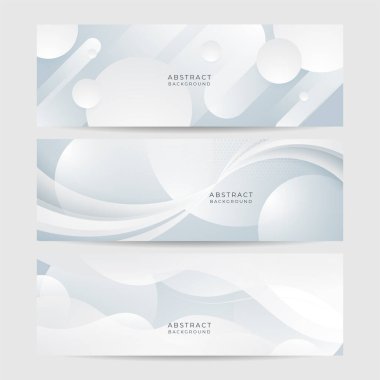 Beyaz soyut afiş. Yaratıcı tasarımı ve parlak çizgileri olan modern, zarif, beyaz bir afiş. Minimum vektör çizgileri tasarımı. Basit doku grafik elementi. Vektör soyut şablonu