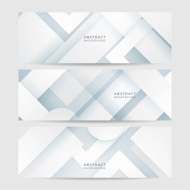 Beyaz soyut afiş. Yaratıcı tasarımı ve parlak çizgileri olan modern, zarif, beyaz bir afiş. Minimum vektör çizgileri tasarımı. Basit doku grafik elementi. Vektör soyut şablonu