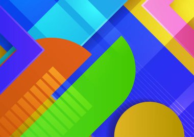 Renkli soyut arka plan. Modern soyut kapaklar, minimal kapaklar tasarım. Renkli geometrik arkaplan, vektör çizimi.