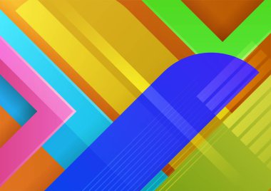 Renkli soyut arka plan. Modern soyut kapaklar, minimal kapaklar tasarım. Renkli geometrik arkaplan, vektör çizimi.