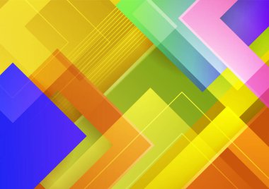 Renkli soyut arka plan. Modern soyut kapaklar, minimal kapaklar tasarım. Renkli geometrik arkaplan, vektör çizimi.