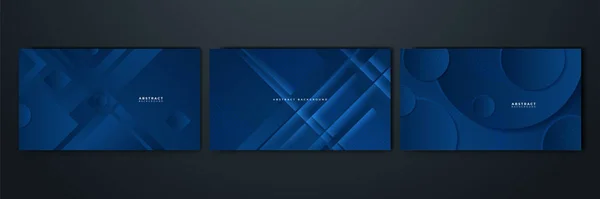 Αφηρημένη Μπλε Αφίσα Φόντου Δυναμικά Φώτα Εικονογράφηση Φορέα Δικτύου Τεχνολογίας — Διανυσματικό Αρχείο