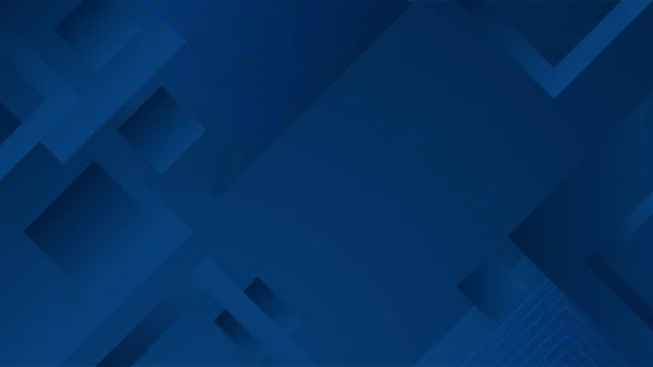 Streszczenie Niebieski Plakat Tła Dynamicznymi Światłami Ilustracja Wektora Sieci Technologicznej — Wektor stockowy