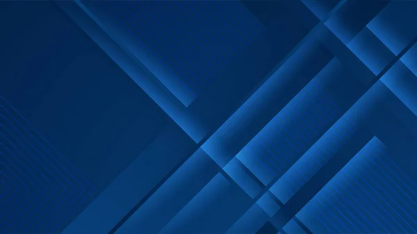 Streszczenie Niebieski Plakat Tła Dynamicznymi Światłami Ilustracja Wektora Sieci Technologicznej — Wektor stockowy