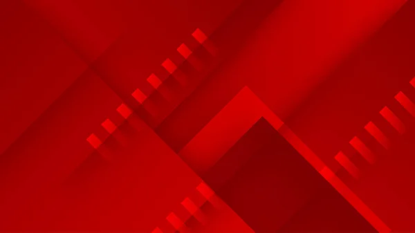 Abstrakter Geometrischer Roter Hintergrund — Stockvektor