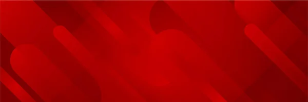 デジタルネットワーキングレッドワイドバナーデザインの背景 概要暗赤色技術の幾何学的背景を持つ3Dバナーデザイン ベクターイラスト — ストックベクタ
