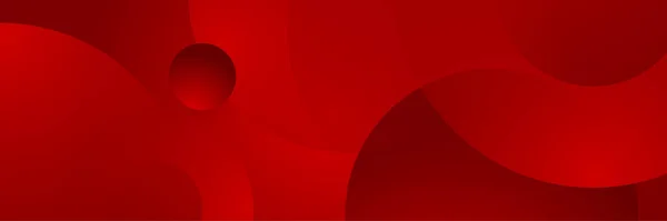 Réseau Numérique Large Bannière Rouge Fond Conception Conception Abstraite Bannière — Image vectorielle
