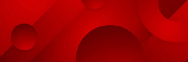 Digitální Síť Červená Široká Banner Design Pozadí Abstraktní Banner Design — Stockový vektor