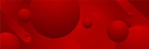 Fondo Diseño Banner Ancho Rojo Red Digital Diseño Banner Abstracto — Archivo Imágenes Vectoriales