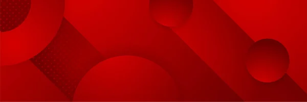 Цифровое Сетевое Изображение Красного Широкополосного Баннера Абстрактная Трехмерная Конструкция Баннера — стоковый вектор